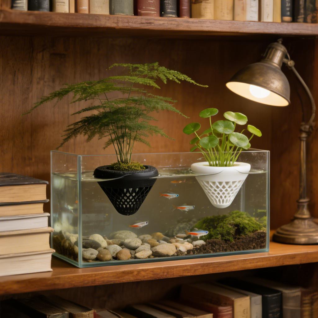 2PCS Floating Aquarium Plant H - Plant Aquarium Pot recension och pris