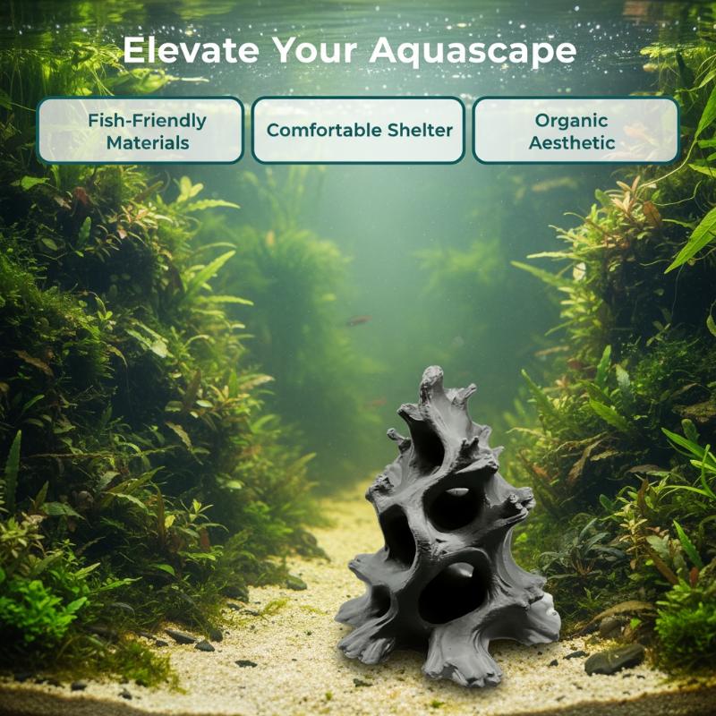 Hidden Multi-Hole Natural Drif - Aquarium Plant Substrate recension och pris